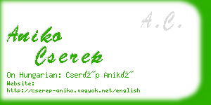 aniko cserep business card